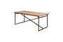 Miniature Charpentier black metal dining table Clipped