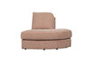 Miniature Chauffeuse angle rond droit 1 place tissu rose FAMILY 1
