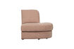 Miniature Chauffeuse angle rond droit 1 place tissu rose FAMILY 2