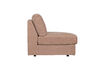 Miniature Chauffeuse angle rond droit 1 place tissu rose FAMILY 4