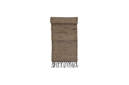 Chemin de table marron en jute Im Détouré