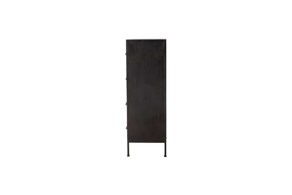 Chest of drawers 12 drawers in black iron Matteo - 5