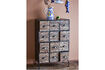 Miniature Chest of drawers 12 drawers in black iron Matteo 2