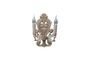 Miniature Cheverny grey wooden wall lamp Clipped