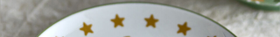 Material Details Christmas plates (set of 4) in nature stoneware Peo