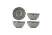 Miniatura Ciotola set da 4 D15,5xH7,5 cm in gres grigio Katrina 1
