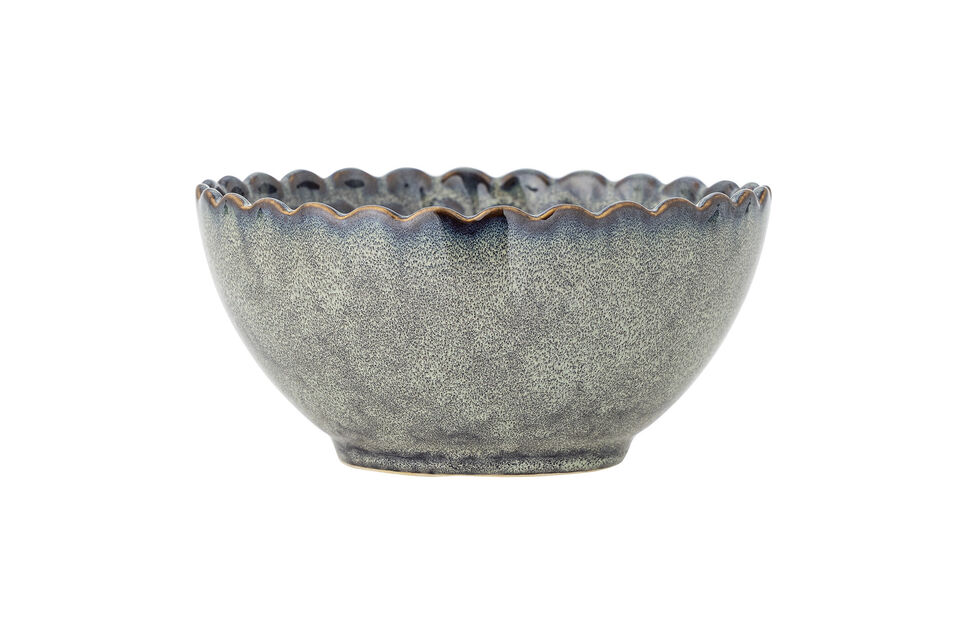 Ciotola set da 4 D15,5xH7,5 cm in gres grigio Katrina - 5