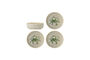 Miniatura Ciotola Set di 4 Ø 14,5 cm gres verde Hadden Foto ritagliata