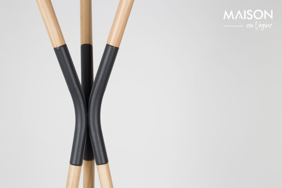 This pine coat rack adds a timeless