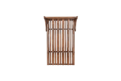 Coat rack with brown wooden shelf Jakub