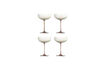 Miniatuur Cocktailglas set van 4 van glas brons Aston 1