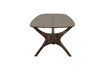 Miniature Coffee table 110x60 cm mango wood and glass walnut Flash 6