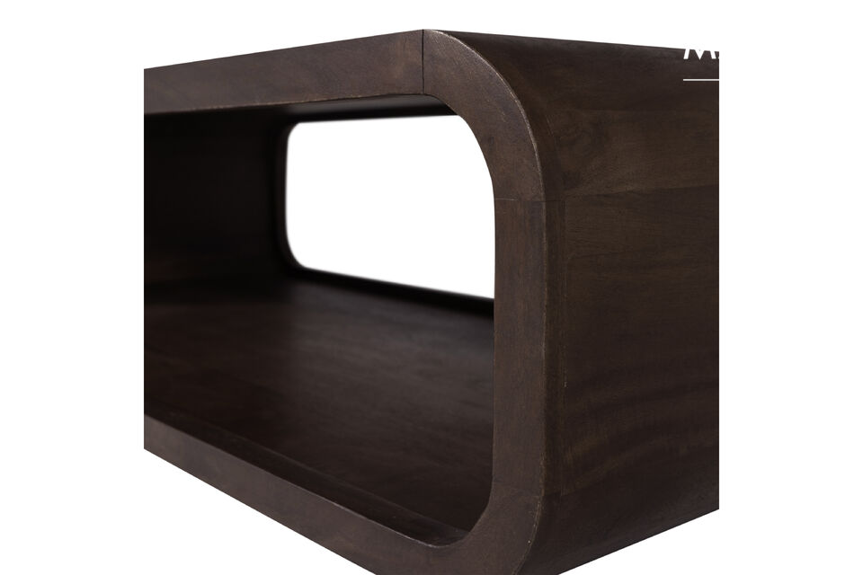 This side table fits perfectly with various living styles and becomes the focal point where