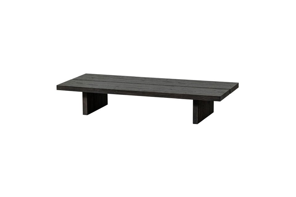 Coffee table 140x60 cm MDF dark brown Lion Woood