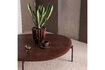 Miniature Coffee Table 26x121x97 cm MDF Veneer Brown Kota 3