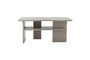 Miniature Coffee table L90xH42xW50 cm in grey MDF Norvida Clipped