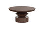 Miniature Coffee Table MDF High Gloss Brown Auren Clipped