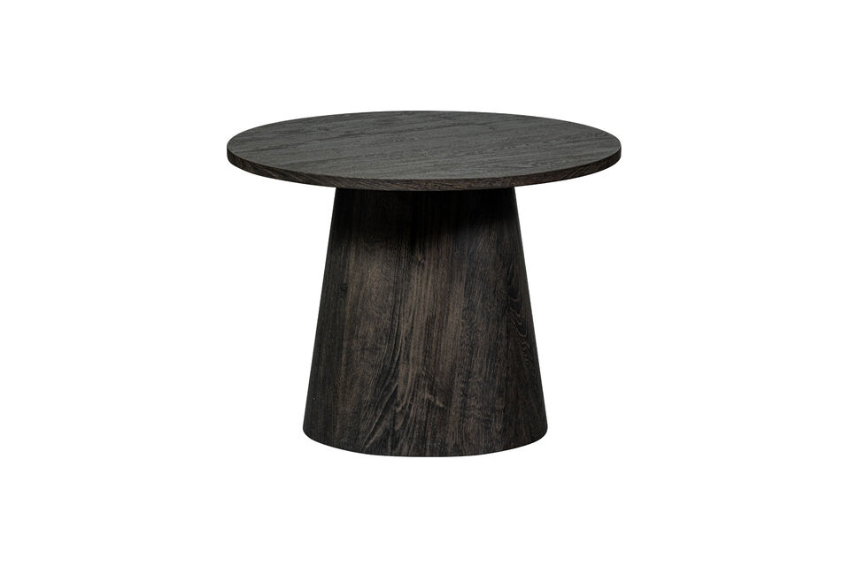 Coffee Table Ø60 cm MDF Dark Brown MAAN Woood