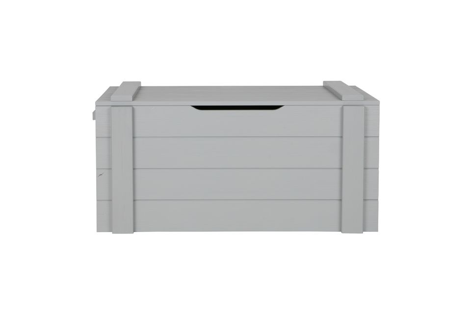 Coffre de rangement en bois gris clair Dennis Woood