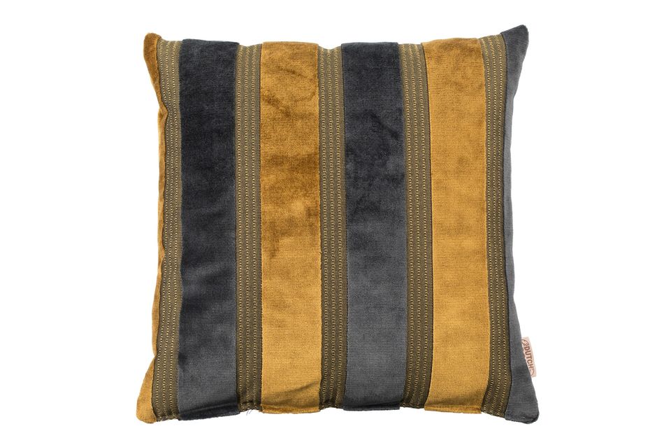 Cojín Scott amarillo y gris - 6
