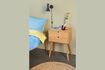 Miniatura Colcha de algodón azul Aki 80x220cm 3