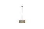 Miniatura Colgante pequeño de madera de bambú beige Isla Clipped