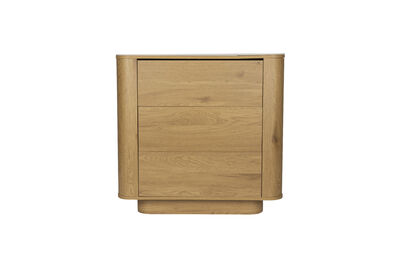 Commode 3 tiroirs en bois naturel Almira
