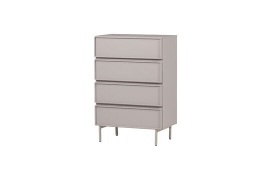 Voir la fiche produit commode 4 tiroirs mélamine/MDF sable TOURS Commode 4 tiroirs mélamine/MDF sable TOURS