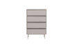 Miniature Commode 4 tiroirs mélamine/MDF sable TOURS 4