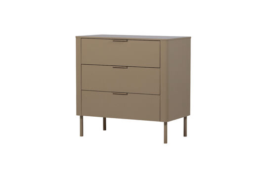 Commode à tiroirs en pin boue GUNNAR Détouré