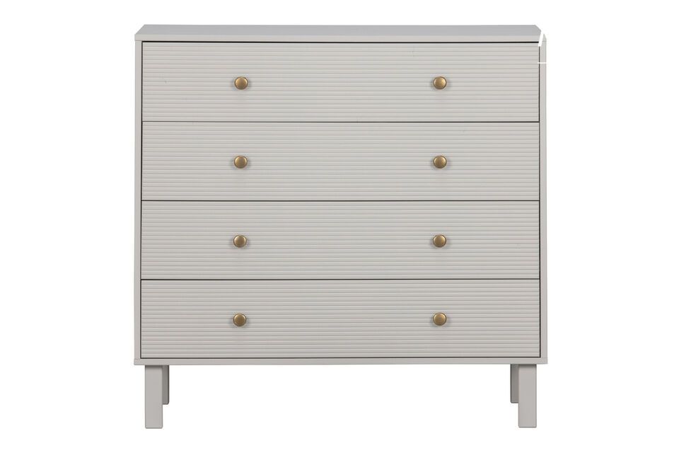 Commode avec tiroirs en pin gris clair Tablo Woood