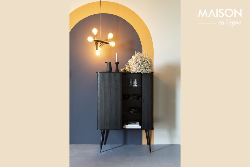 Commode en bois noir Barbier Zuiver
