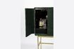 Miniature Commode en bois vert Cabinet 12