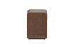 Miniature Commode/table de chevet 1 tiroir placage bois marron Elura 3