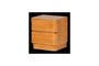 Miniature Commode/Table de chevet 2 tiroirs MDF Marron Fejo Détouré