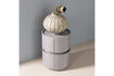 Miniature Commode/Table de chevet 50x40 cm MDF gris clair brillant LUNEX 2