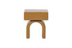Miniature Commode table de chevet brillant MDF jaune miel ZOREL 3