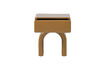 Miniature Commode table de chevet brillant MDF jaune miel ZOREL 4