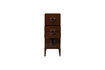 Miniatura Cómoda 6 cajones madera de eucalipto marrón/rojo Merge 5