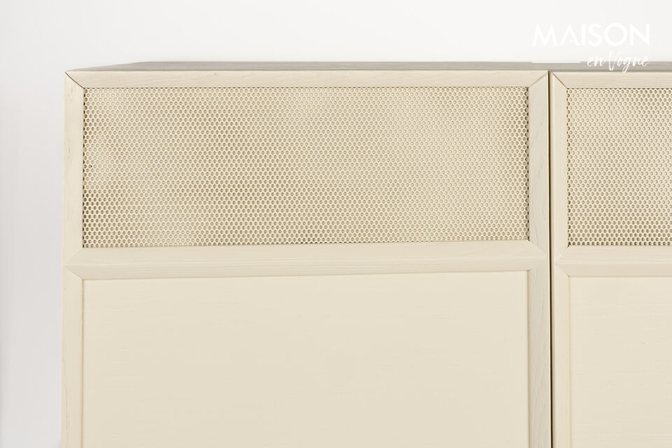 Cómoda de madera beige June - 8