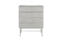 Miniatura Cómoda de madera blanca Cayo Clipped