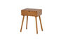 Miniatura Comodino/Tavolino 65x57 cm Legno Marrone Nelo Foto ritagliata