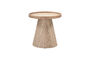 Miniature Conical Side Table Ø39 cm Natural MDF Maud Clipped