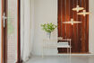Miniature Console 100 cm in beige iron River 2