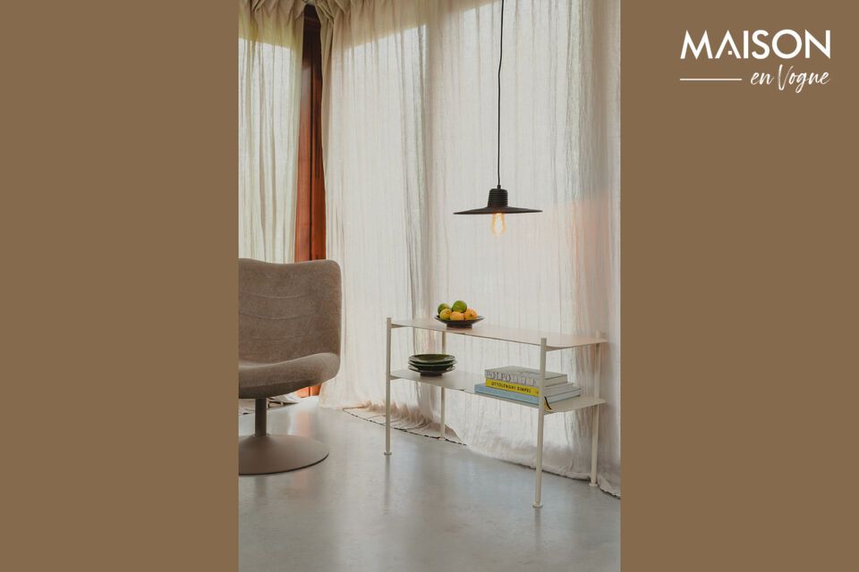 Discover the versatility and elegance of the River beige iron Console