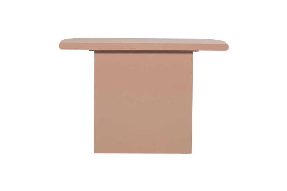 Le design minimaliste avec la finition brillante permet &agrave; cette table d\'appoint de se