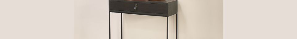 Mise en avant matière Console Avec Tiroir Tokyo Noir