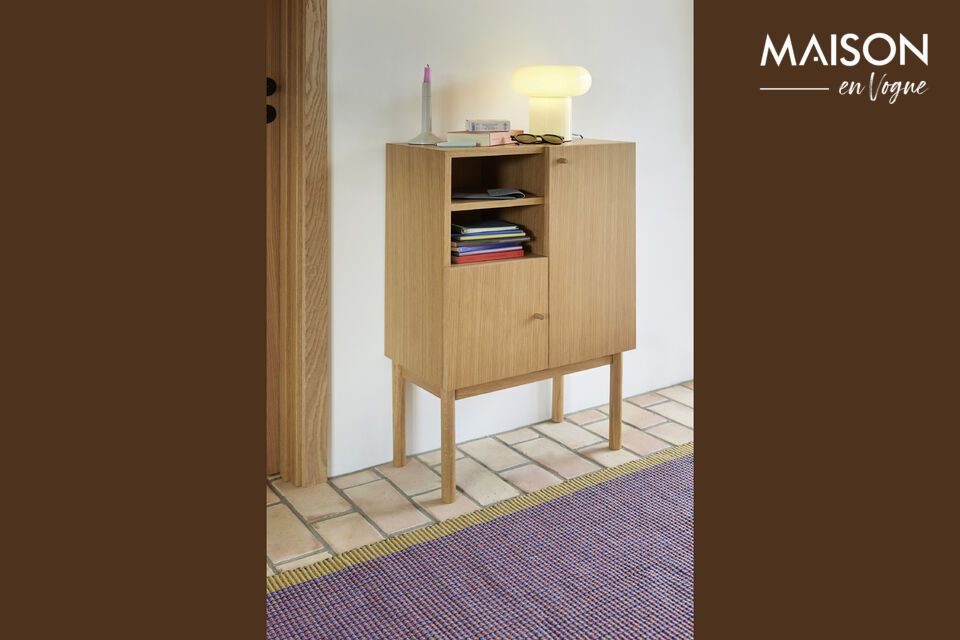 Console en bois de chêne naturel Nobby Hübsch