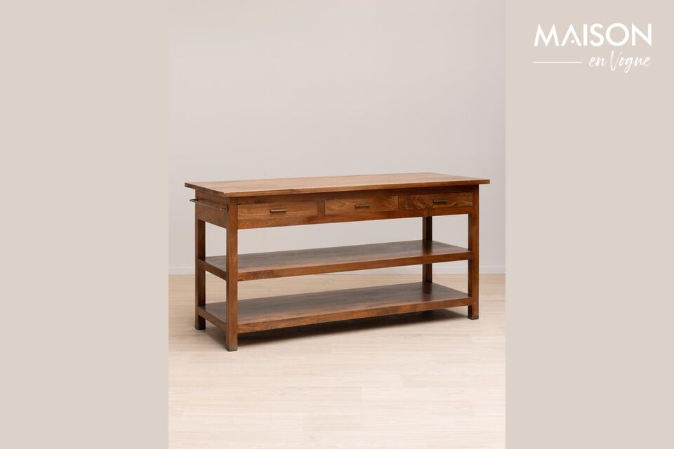 Console en bois foncé Giverny Chehoma