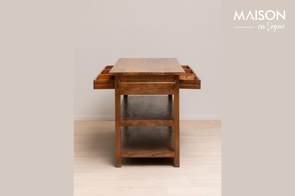Découvrez l\'élégance durable de notre console en bois de manguier